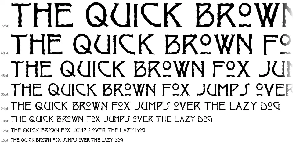 Raggedfont waterfall