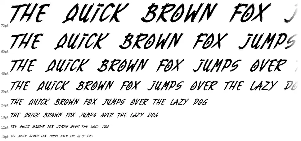 Rebuiltfont waterfall