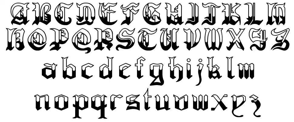 Regothicfont specimens