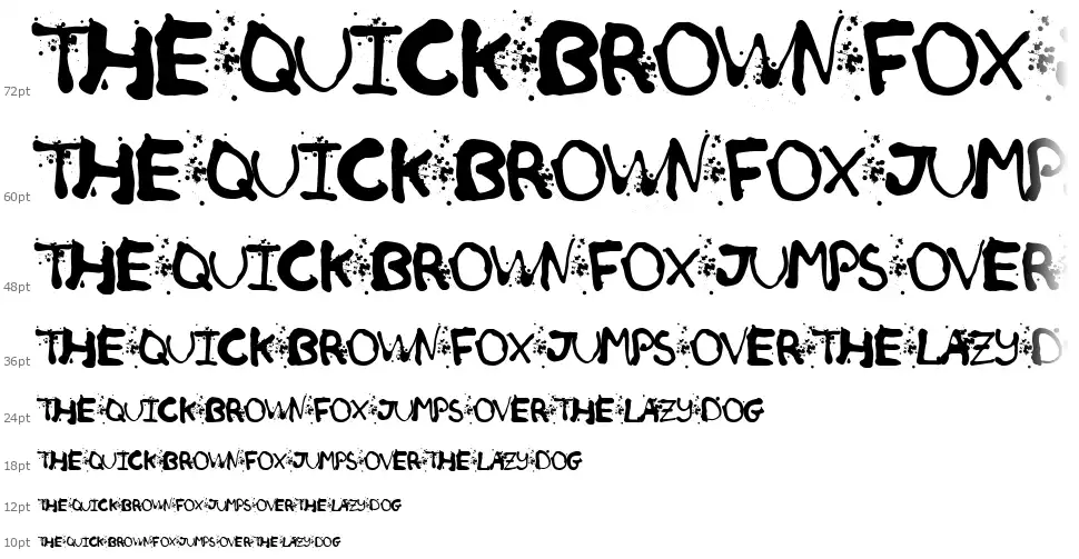 Retro Killerfont waterfall
