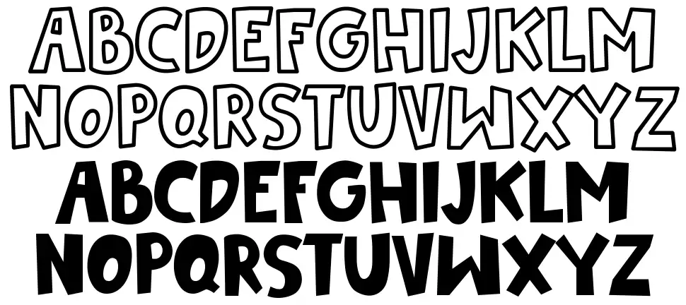 Rightandfont specimens