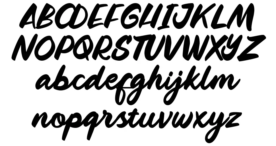 River Scriptfont specimens