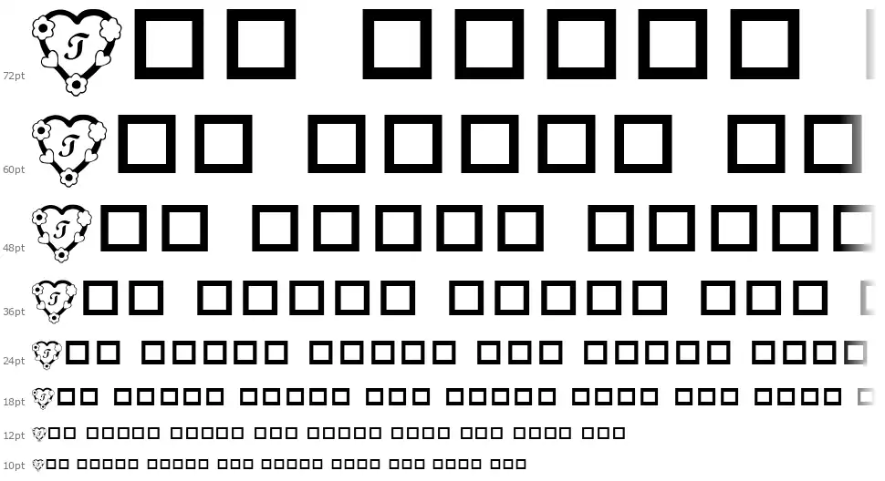 RMFlwrHtfont waterfall