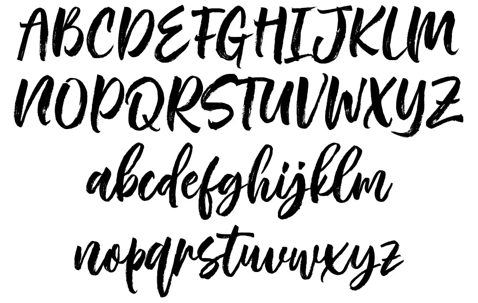 Rough Roughfont specimens