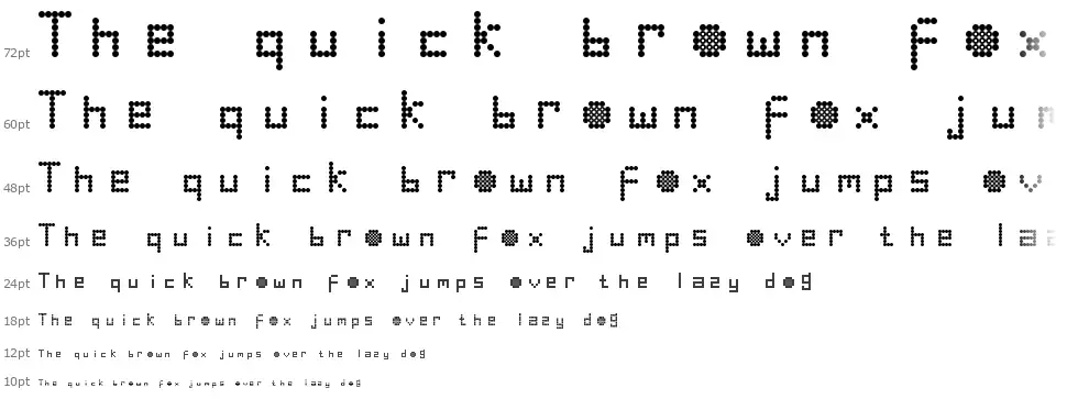 Round Techfont waterfall