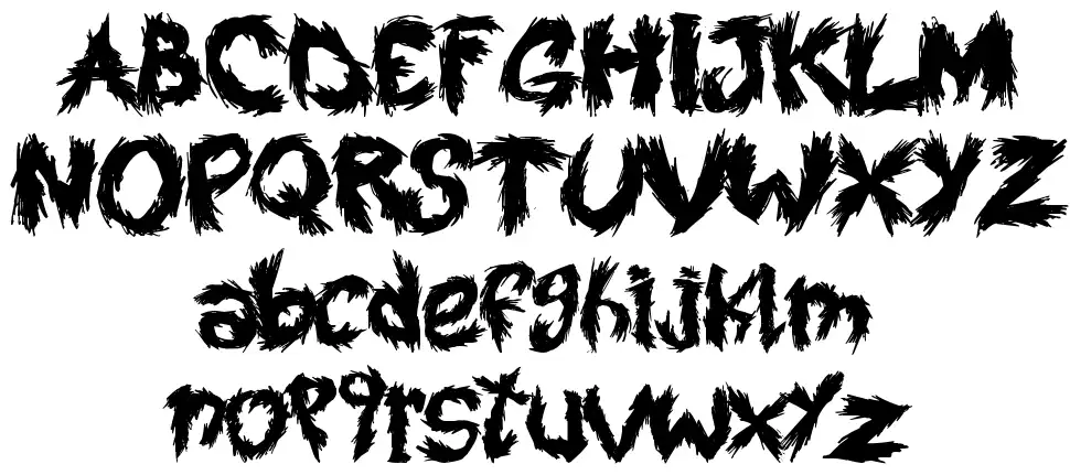 Roy's Scratched Handwrittingfont specimens