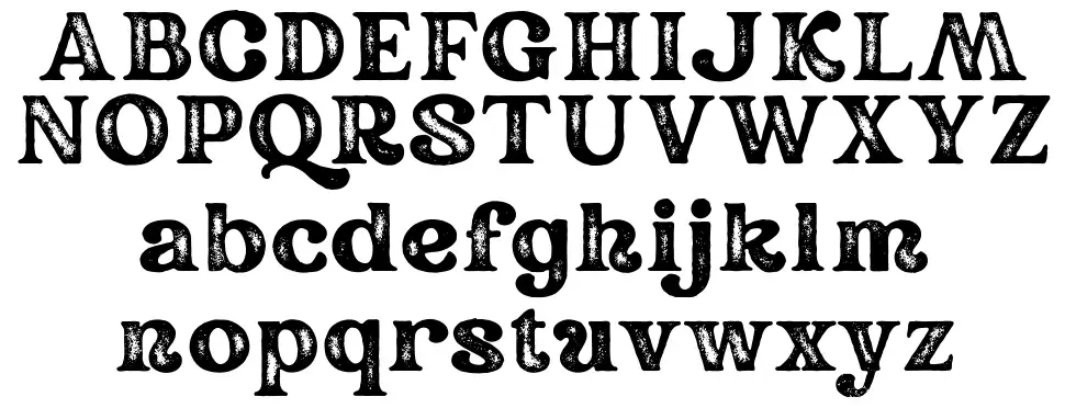 Rundeckfont specimens