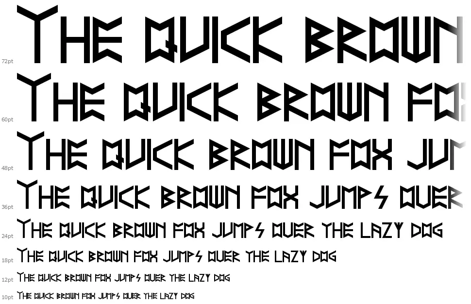 Runelikefont waterfall