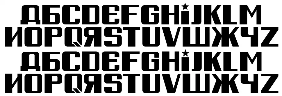 Russian Springfont specimens