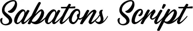 Sabatons Script