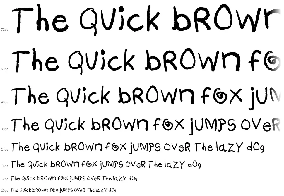 Sade Kidsfont waterfall