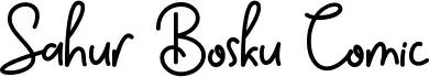 Sahur Bosku Comic
