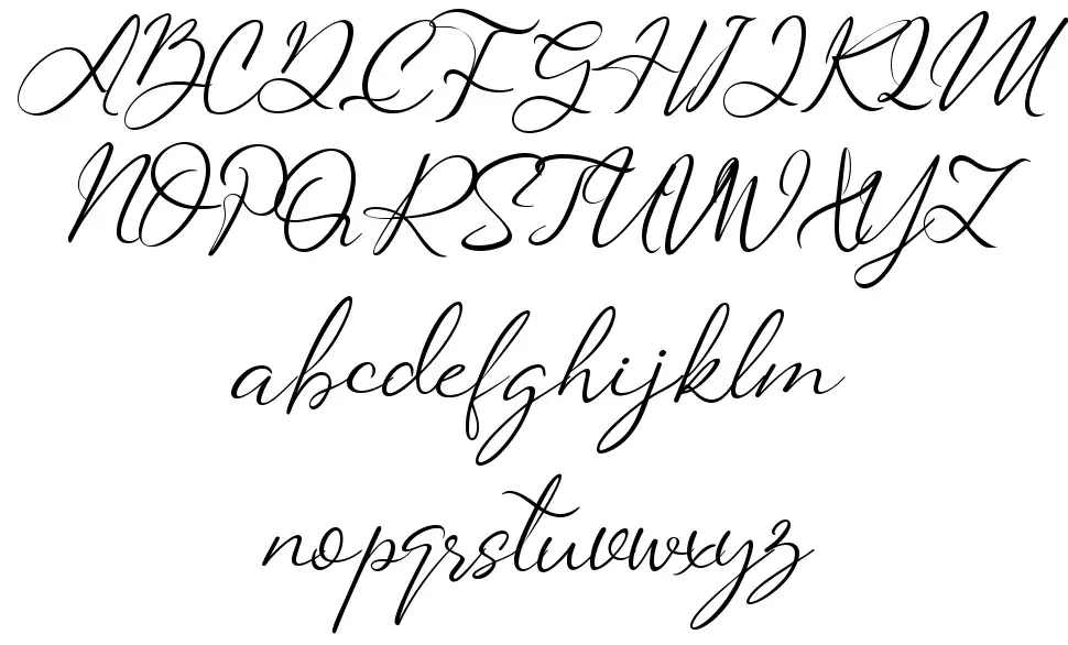 Saturdate Scriptfont specimens