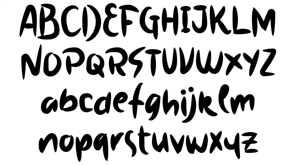 Scary Partyfont specimens