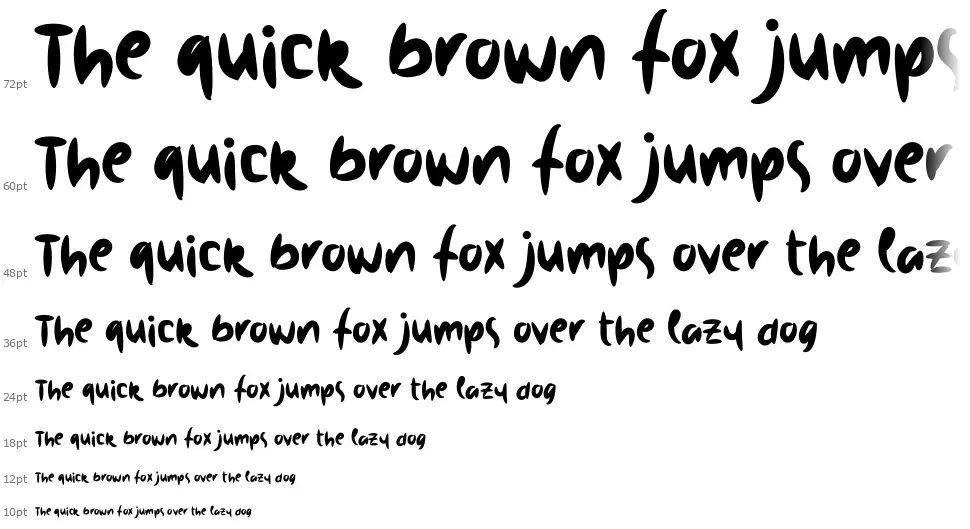 Scary Partyfont waterfall