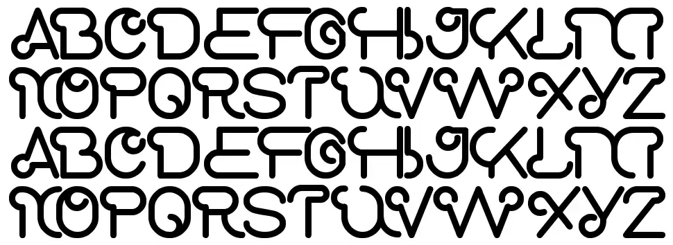Scooter Experimentfont specimens