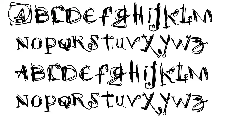 Scretchfont specimens