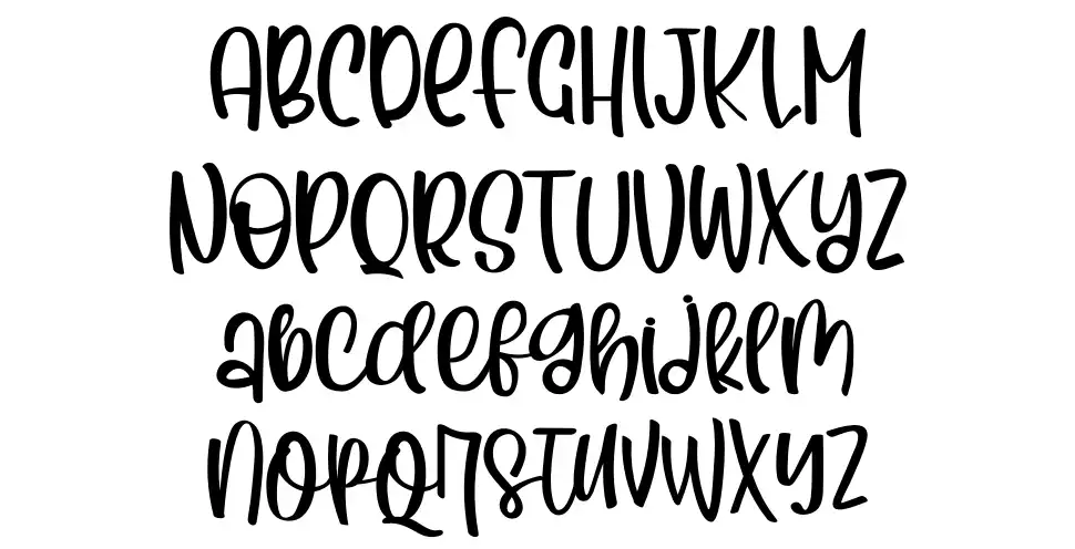 Scriptedfont specimens