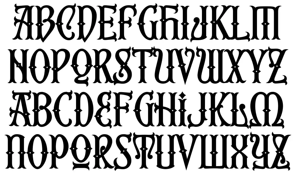 Second Reignfont specimens