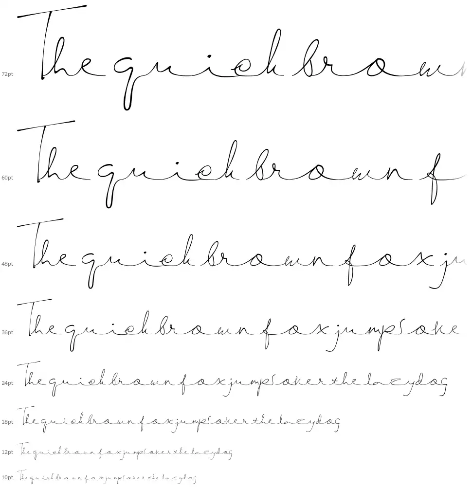 Semayane Handwritingfont waterfall