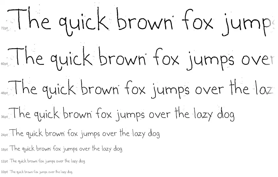 Shabby Ball Pointfont waterfall