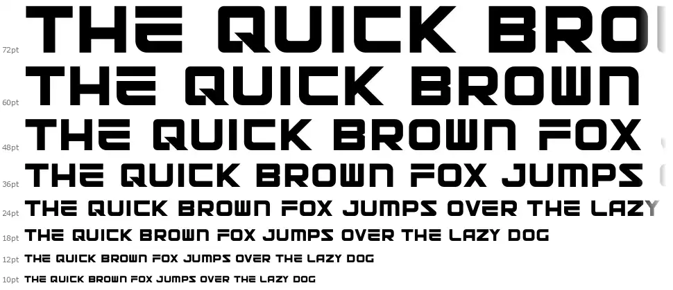 Shadow Aspectfont waterfall