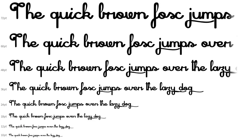 Shadow Boxingfont waterfall