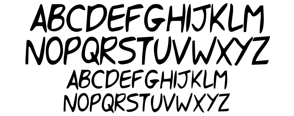 Shark Got Your Handfont specimens
