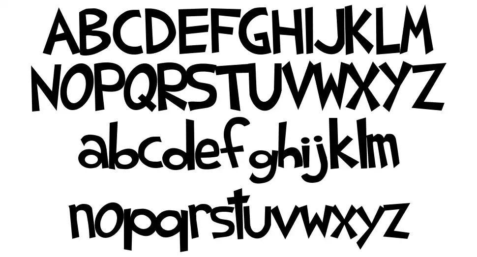 Shark Random Funnynessfont specimens