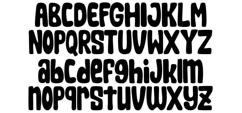 Sharkbitfont specimens