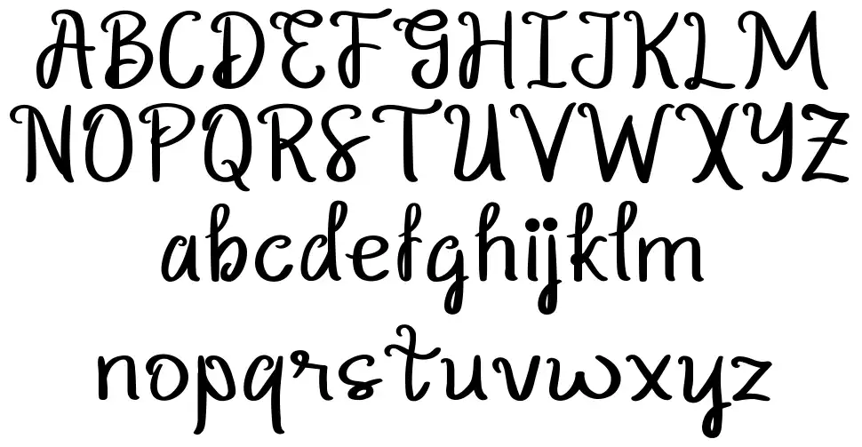 Shiningfont specimens