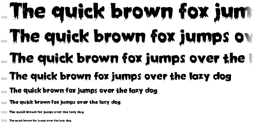 Shocktoberfont waterfall