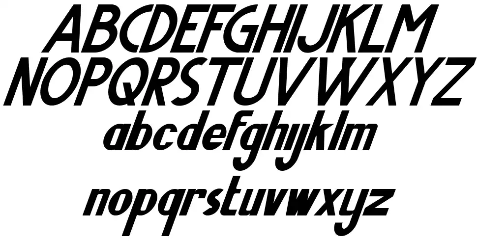 Shutter Speedfont specimens