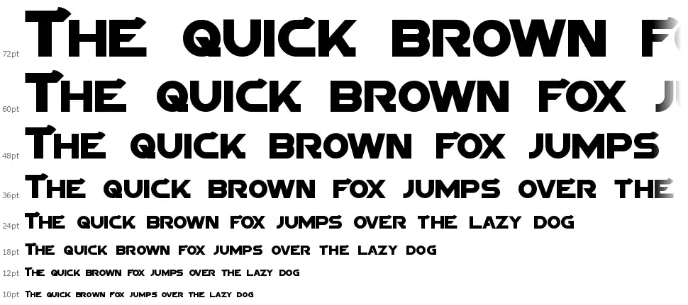 Sigma Fivefont waterfall