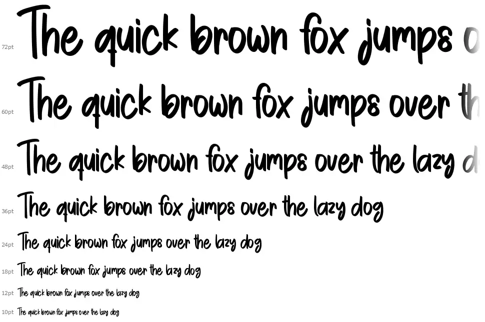 Simple Melodyfont waterfall