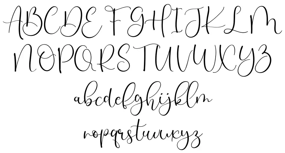 Simple Minimalistfont specimens