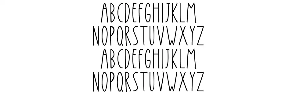 Simplicity Displayfont specimens