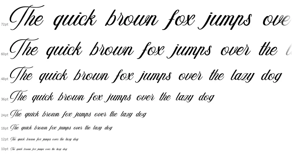 Simplyfont waterfall