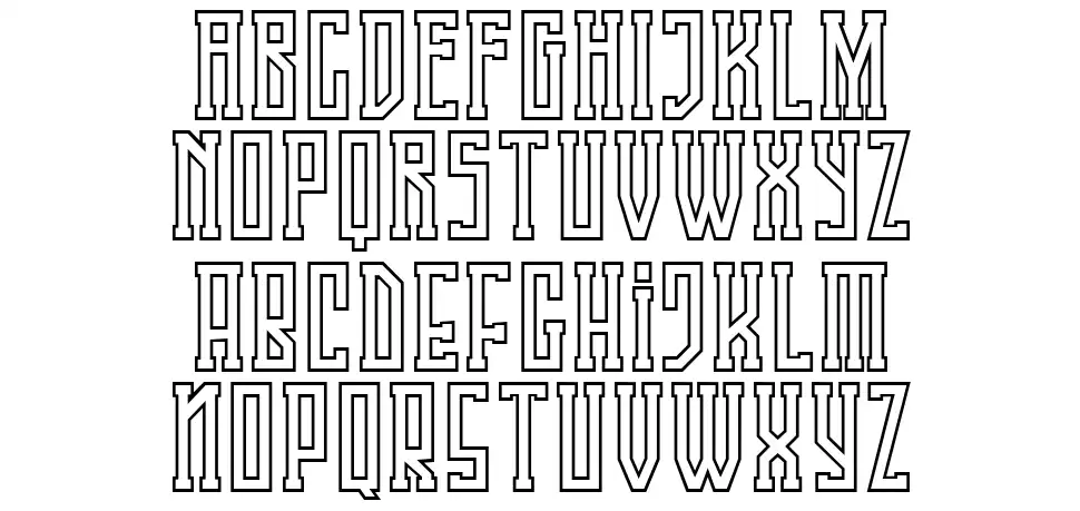 Singa Slabfont specimens