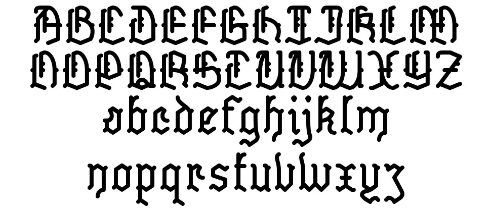 Skelettfont specimens