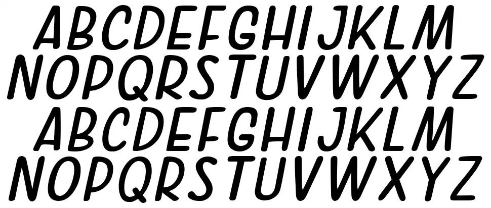 Smothinkfont specimens