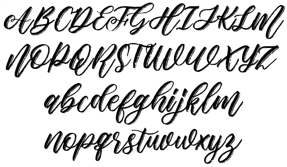 Snow Fallfont specimens