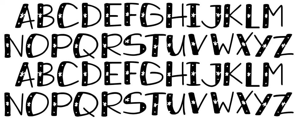 Snowy Sparklesfont specimens