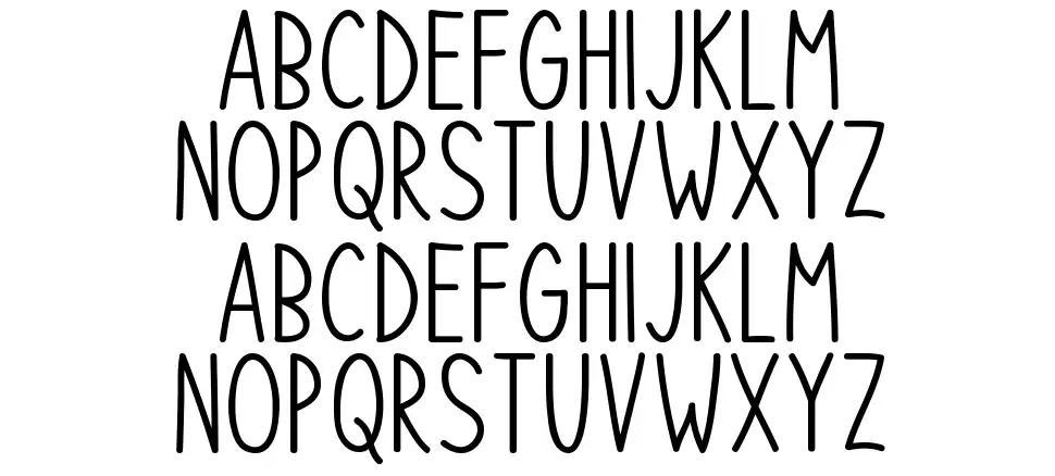 So Simplefont specimens