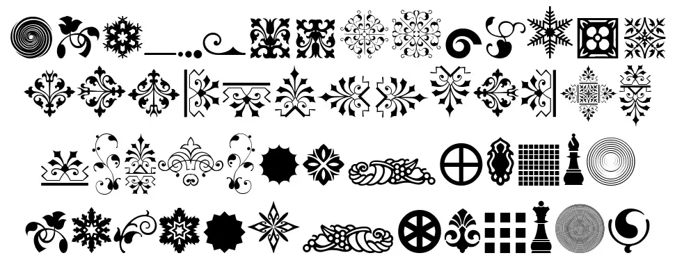 Soft Ornaments Twentyfont specimens