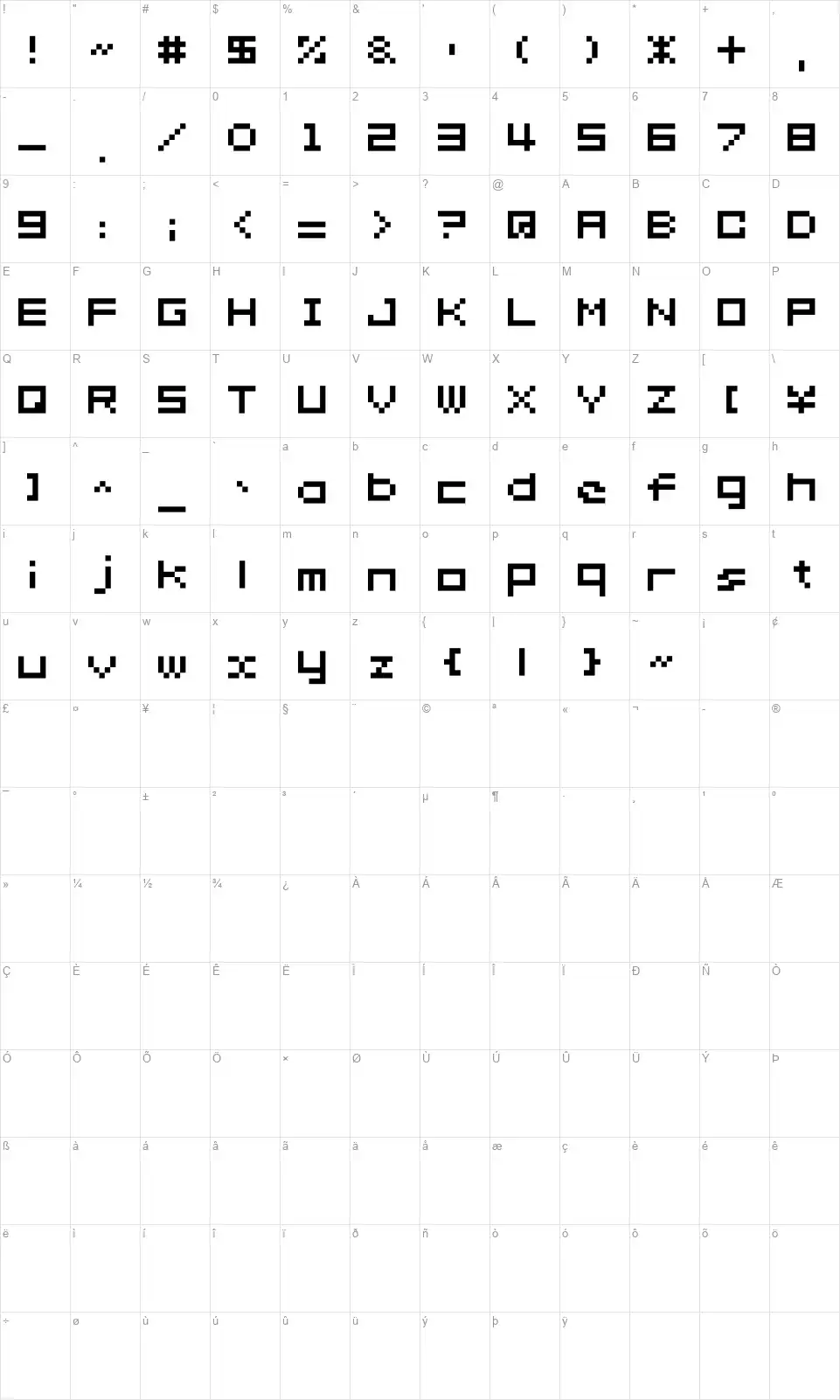 somybmp02_7font character map