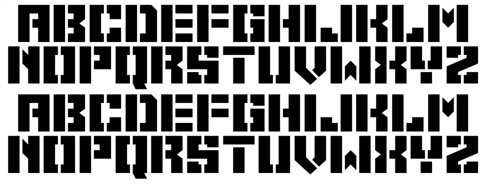 Space Cadetsfont specimens