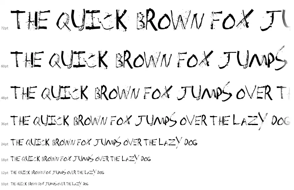 Spacklerfont waterfall