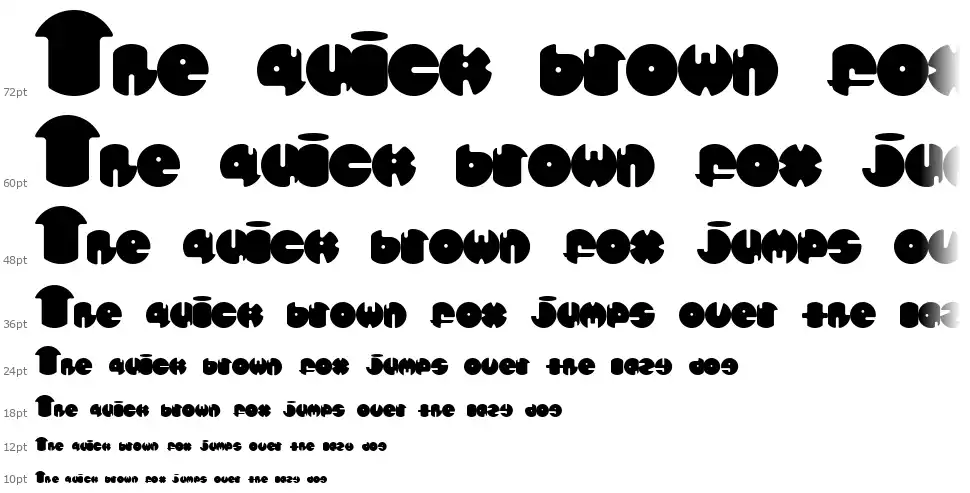 Spherometricfont waterfall