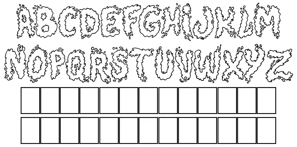 Splashfont specimens